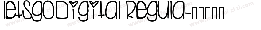 LetsgoDigital Regula字体转换